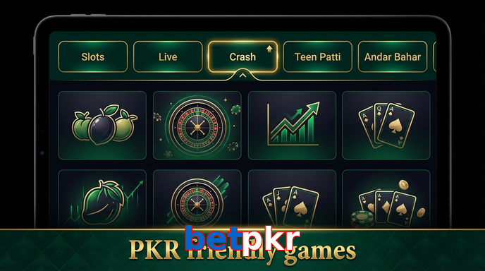 Game list for Betpkr games section